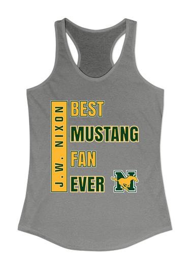JW Nixon Mustangs Best Mustang Fan Women's Tank Top