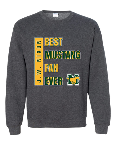 JW Nixon Mustangs Best Mustang Fan Men's Sweatshirt
