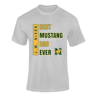 JW Nixon Mustangs Best Mustang Dad Men's Premium SS T-Shirt