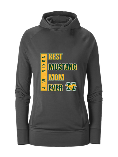 JW Nixon Mustangs Best Mustang Mom Women's Hoodie
