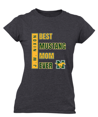 JW Nixon Mustangs Best Mustang Mom Women's Premium SS T-Shirt