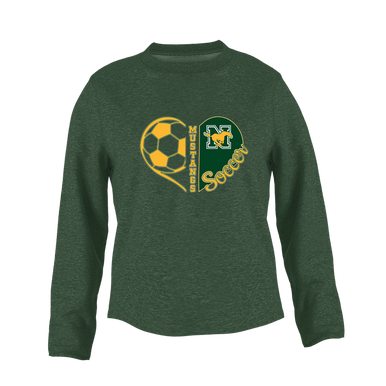 JW Nixon Mustangs Heart Soccer Women's Sweatshirt