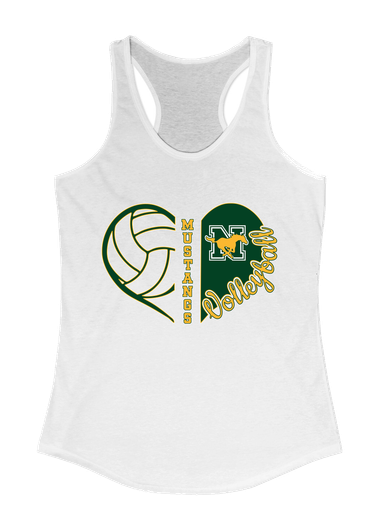 JW Nixon Mustangs Heart Volleyball Women's Tank Top