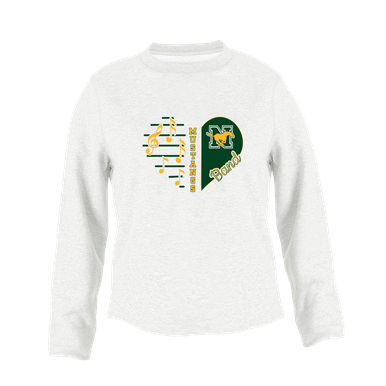 JW Nixon Mustangs Heart Band Women's Sweatshirt