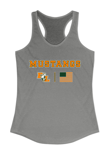 East Lincoln Mustangs Team Colors Flag Women's Tank Top