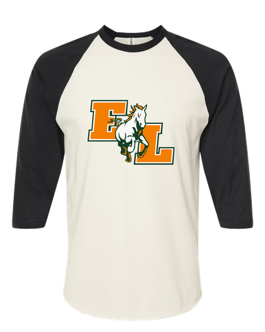 East Lincoln Mustangs Mascot #1 Men's Baseball T-Shirt