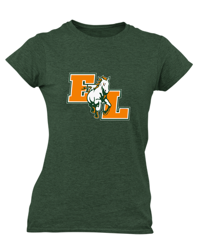 East Lincoln Mustangs Mascot #1 Women's Premium SS T-Shirt