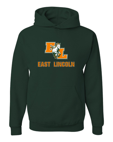 East Lincoln Mustangs Mascot #2 Men's Premium Hoodie