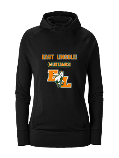 East Lincoln Mustangs Mascot #3 Women's Hoodie