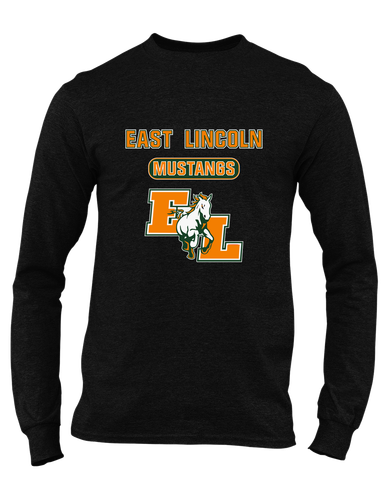 East Lincoln Mustangs Mascot #3 Men's Premium LS T-Shirt