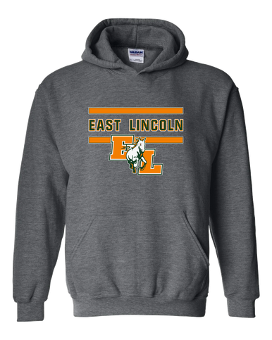 East Lincoln Mustangs Mascot #4 Men's Hoodie