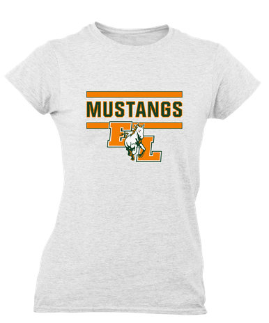 East Lincoln Mustangs Mascot #5 Women's SS T-Shirt