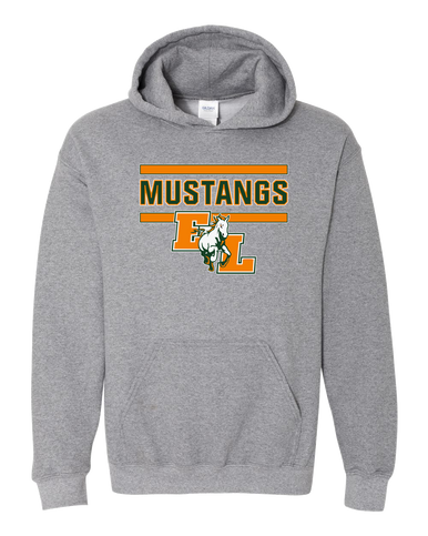 East Lincoln Mustangs Mascot #5 Men's Hoodie