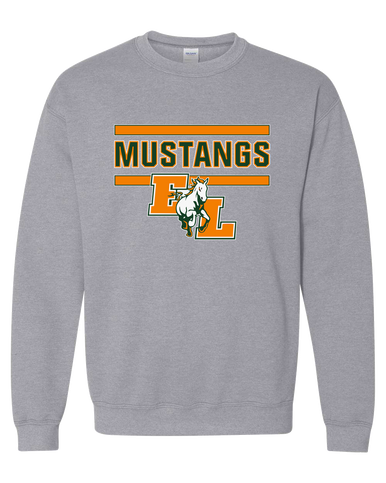 East Lincoln Mustangs Mascot #5 Men's Sweatshirt