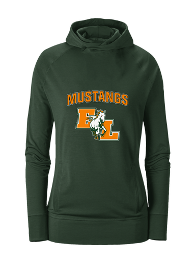 East Lincoln Mustangs Mascot #6 Women's Hoodie