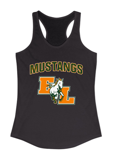 East Lincoln Mustangs Mascot #6 Women's Tank Top