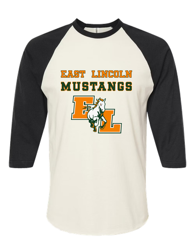 East Lincoln Mustangs Spirit Women's Baseball T-Shirt