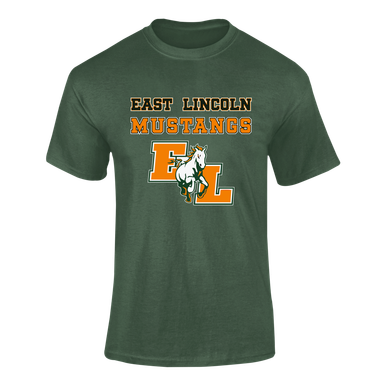 East Lincoln Mustangs Spirit Men's SS T-Shirt