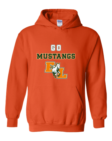 East Lincoln Mustangs Go Team Men's Hoodie