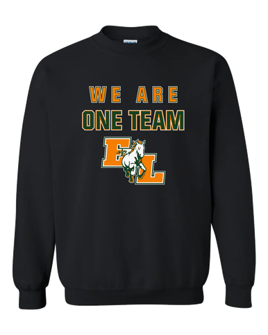 East Lincoln Mustangs We Are One Team Men's Sweatshirt