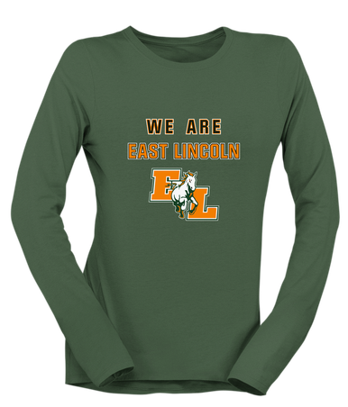 East Lincoln Mustangs We Are Women's LS T-Shirt