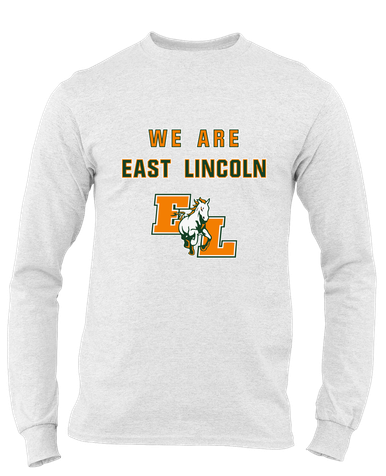 East Lincoln Mustangs We Are Men's LS T-Shirt