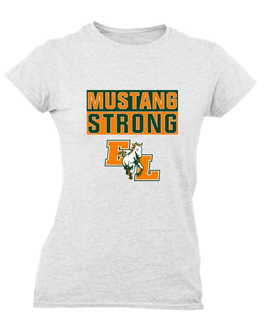 East Lincoln Mustangs Strong #1 Women's Premium SS T-Shirt