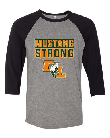 East Lincoln Mustangs Strong #1 Men's Baseball T-Shirt