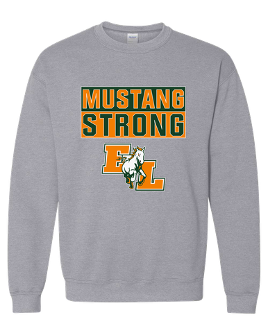 East Lincoln Mustangs Strong #1 Men's Sweatshirt