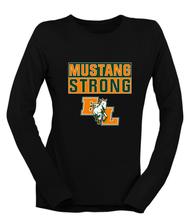 East Lincoln Mustangs Strong #1 Women's Premium LS T-Shirt
