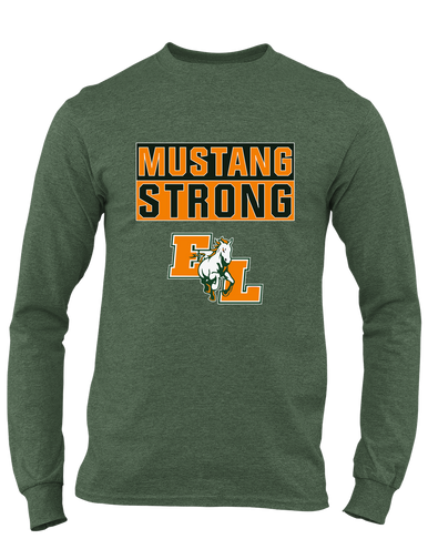 East Lincoln Mustangs Strong #1 Men's Premium LS T-Shirt