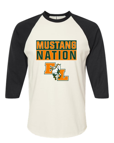 East Lincoln Mustangs Nation #1 Men's Baseball T-Shirt