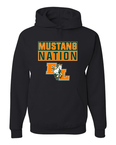 East Lincoln Mustangs Nation #1 Men's Premium Hoodie