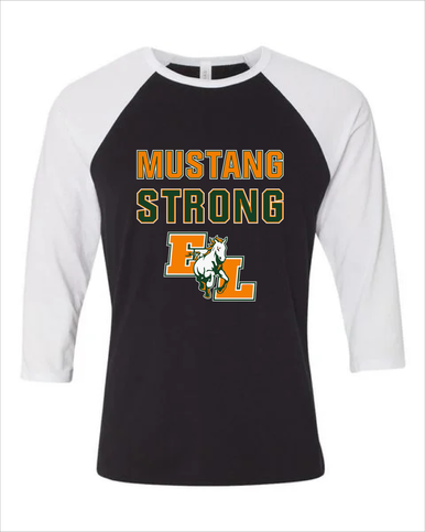East Lincoln Mustangs Strong #2 Men's Baseball T-Shirt
