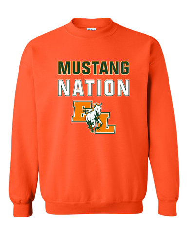 East Lincoln Mustangs Nation #2 Men's Sweatshirt