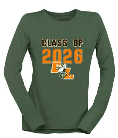 East Lincoln Mustangs Class of 2026 Women's LS T-Shirt