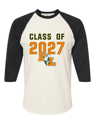 East Lincoln Mustangs Class of 2027 Men's Baseball T-Shirt