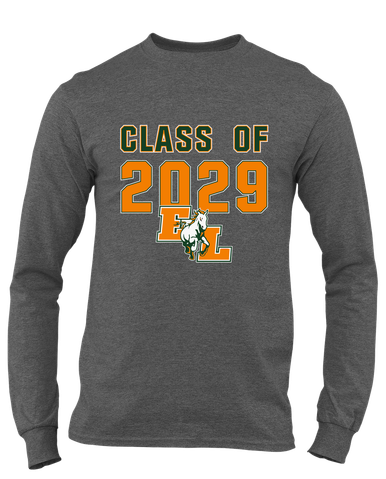 East Lincoln Mustangs Class of 2029 Men's LS T-Shirt