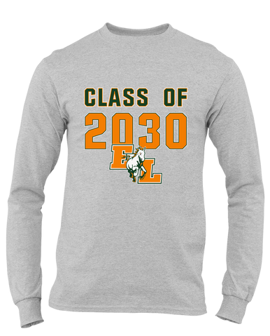 East Lincoln Mustangs Class of 2030 Men's Premium LS T-Shirt