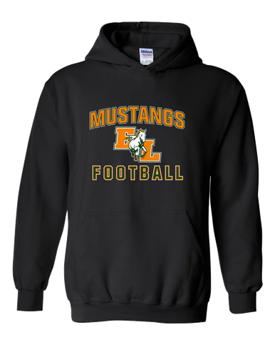East Lincoln Mustangs Football #1 Men's Hoodie