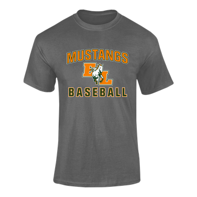 East Lincoln Mustangs Baseball #1 Men's SS T-Shirt