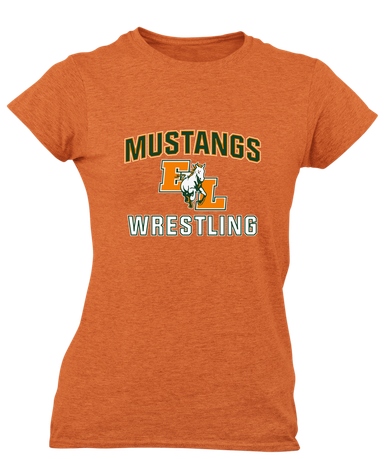 East Lincoln Mustangs Wrestling Women's SS T-Shirt
