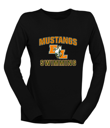 East Lincoln Mustangs Swimming Women's Premium LS T-Shirt