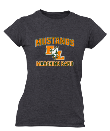 East Lincoln Mustangs Marching Band Women's SS T-Shirt