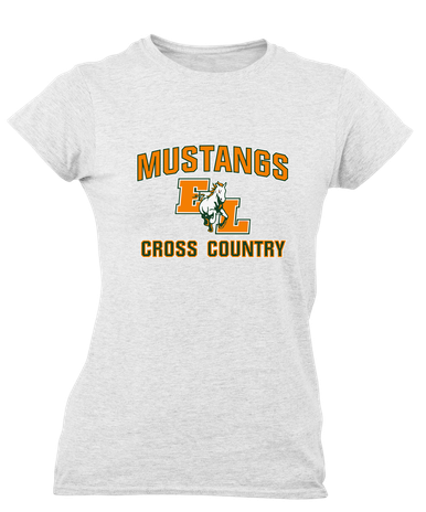 East Lincoln Mustangs Cross Country Women's SS T-Shirt