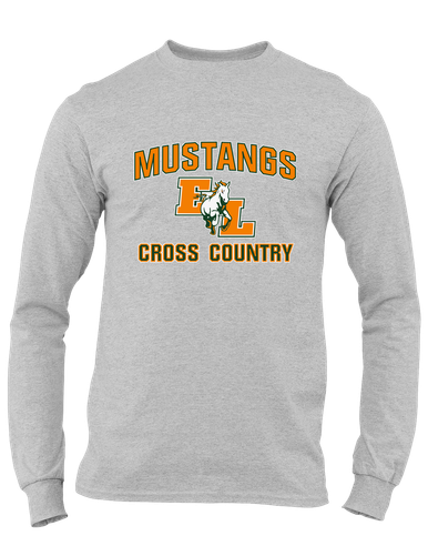 East Lincoln Mustangs Cross Country Men's LS T-Shirt
