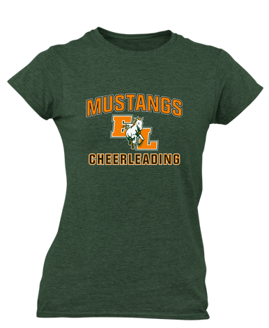 East Lincoln Mustangs Cheerleading Women's SS T-Shirt