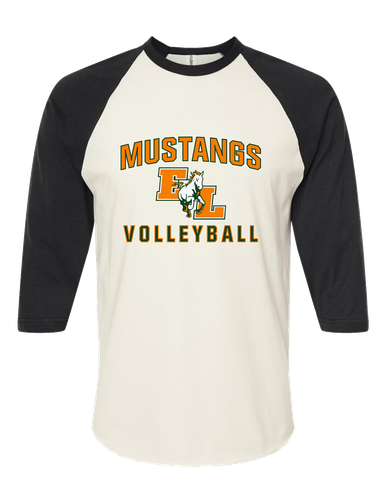 East Lincoln Mustangs Volleyball Women's Baseball T-Shirt
