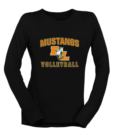 East Lincoln Mustangs Volleyball Women's Premium LS T-Shirt