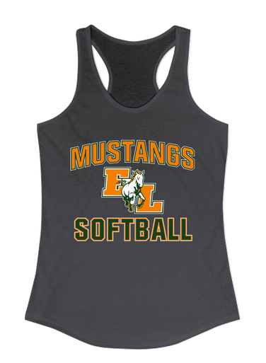 East Lincoln Mustangs Softball #1 Women's Tank Top